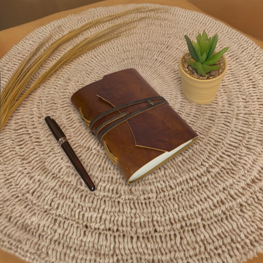 RUSTIC TOWN Leather Journal - Leather bound Journa