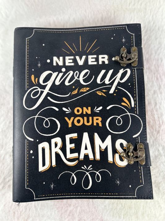 Never Give Up Journal Diary in A4 size